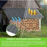 Gray Metal Roof Panels - 20 Pcs Heavy Duty