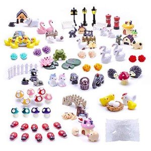 Fairy Garden Accessories Set - 100 Miniature Figures