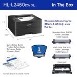 Brother HLL2460DWXL Laser Printer, Black and White