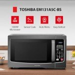 Toshiba 1.2 Cu. Ft. Black Stainless Steel Microwave