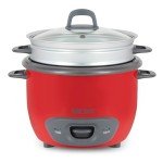 Aroma Housewares 14-Cup (Cooked) (7-Cup UNCOOKED) Pot Style Rice Cooker and Food Steamer (ARC-747-1NGR) , Red