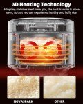Novaspark Low Carb Rice Cooker Stainless Steel Inner Pot, Mini Stainless Steel Rice Cooker Small 5 Cup, LED Display Low Sugar Rice Maker, 24H Timer and Auto Keep Warm, White Rice/Porridge/Oatmeal, White