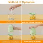 Phydge Baby Food Maker, Green Baby Food Blender, 10oz Baby Food Puree Maker, Food Processor for Baby Foods Fruit Vegetable Meat, 10-Second Quick Soft Food Prep for Baby