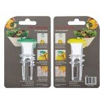 YZC Lemon Squeezer – 2-Pack Lemon-Juicer – BPA-Free Plastic Lime Juicer– Compact Juice Extractor Citrus Press with Lid – Squeeze Lime for Cocktails, Drinks