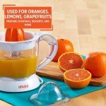 IMUSA 34oz Electric Citrus Juicer, White
