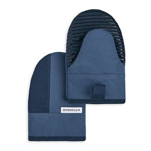 KitchenAid Mini Oven Mitt Set, Navy/Ink, 2 Pack