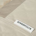 Two-Tone Non-Slip Oven Mitt Set, Milkshake/Beige