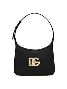 Dolce&Gabbana, 3.5 DG Leather Shoulder Bag, Black