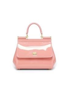 Dolce&Gabbana, Sicily Patent Leather Top Handle Bag, Rosa