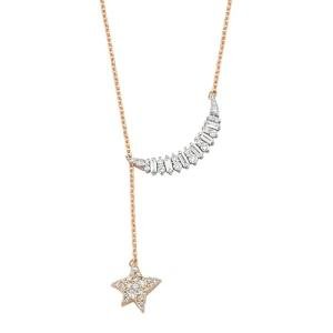 Sirius Star 14k Rose Gold Necklace, KL23294