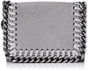 Stella McCartney Mini Wallet Falabella LT Gray Tri-Fold Mini Wallet