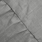 Women's Linen Blouses Women's V-Neck Solid Color Casual Loose Long Sleeved Button Down Linen Shirt Top Grey Womens Top X-Large