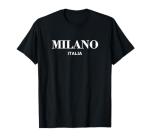 Milano Italia Retro Preppy Italy Womens Girls Milan Souvenir T-Shirt