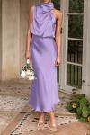 PRETTYGARDEN Women's Elegant Sleeveless Satin Maxi Dress