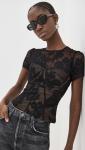 Black Lace Bustier Top by Self Portrait