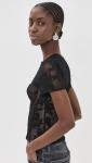 Black Lace Bustier Top by Self Portrait