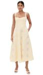 Bardot Women's Lilah Corset Midi Dress, Yellow DSY, 4