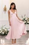 QIAGE Yellow Bridesmaid Dresses Long Satin Flowy Prom Dress Maxi Formal Dresses for Women 0
