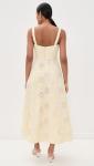 Bardot Women's Lilah Corset Midi Dress, Yellow DSY, 2