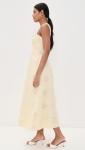 Bardot Women's Lilah Corset Midi Dress, Yellow DSY, 2