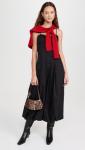 Line & Dot Women's Lacie Bubble Hem Dress, Black, S