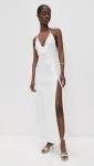 Bardot Women's Aradia Sequin Halter Dress, Orchid Wht, White, 4