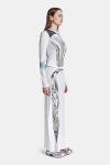 KATE BARTON, Illusion print long sleeve Top, 4, White