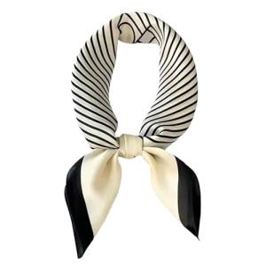CODCOS 27.5 Inch Silk Feeling Scarf for Women Square Satin Head Scarf Hair Wrap Bandana