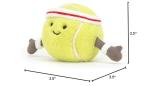 Jellycat Amuseables Tennis Ball Plush Toy, 3.5