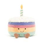 Jellycat Rainbow Birthday Cake Stuffed Toy 6inches