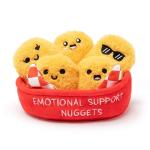 Emotional Support Chicken Nuggets Plush Set with Basket