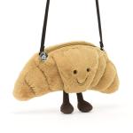 Jellycat Croissant Plush Crossbody Bag, 10.5 Inches