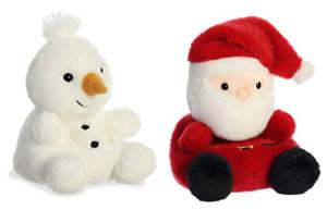 Santa Claus and Snowman Plush Gift Set