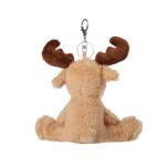 Apricot Lamb Brown Reindeer Plush Keychain Toy