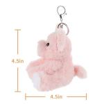 Cute Pink Pig Plush Keychain for Kids