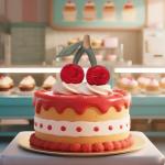 Cute Apricot Lamb Cherry Plush Toy for Kids