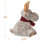 Gray Reindeer Plush Toy - Soft Cuddly Friend