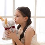 Gray Reindeer Plush Toy - Soft Cuddly Friend