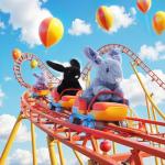 Black Apricot Lamb Plush Bunny Rabbit Toy