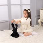 Black Apricot Lamb Plush Bunny Rabbit Toy