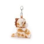 Apricot Lamb Giraffe Plush Keychain Toy for Kids