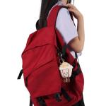 Cute Apricot Lamb Popcorn Plush Keychain Toy