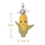 Cute Apricot Lamb Plushie Bag Charm Keychain