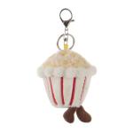 Cute Apricot Lamb Popcorn Plush Keychain Toy