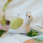 Cute Apricot Lamb Snail Plush Toy for Kids