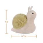 Cute Apricot Lamb Snail Plush Toy for Kids