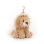 Yellow Lion Plush Keychain for Kids' Bags