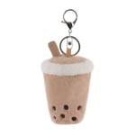 Cute Apricot Lamb Boba Tea Plush Keychain