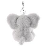 Cute Gray Elephant Plush Keychain for Kids
