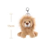 Yellow Lion Plush Keychain for Kids' Bags